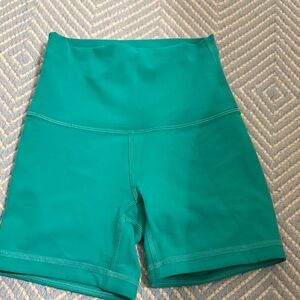 Lululemon Athletica Teal Bike Shorts